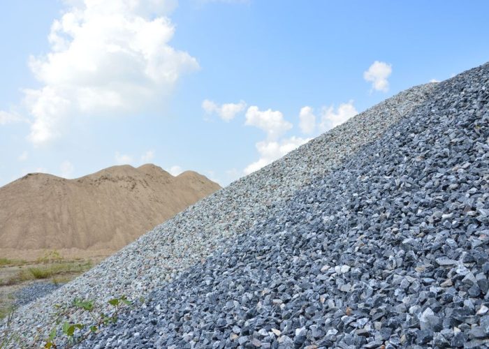 Hill,Of,Fine,And,Coarse,Aggregate,To,The,Blue,Sky.